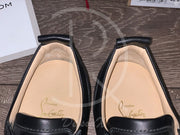 CHRISTIAN LOUBOUTIN ’BLACK LEATHER’ JUNIOR SPIKES (42) 🩸