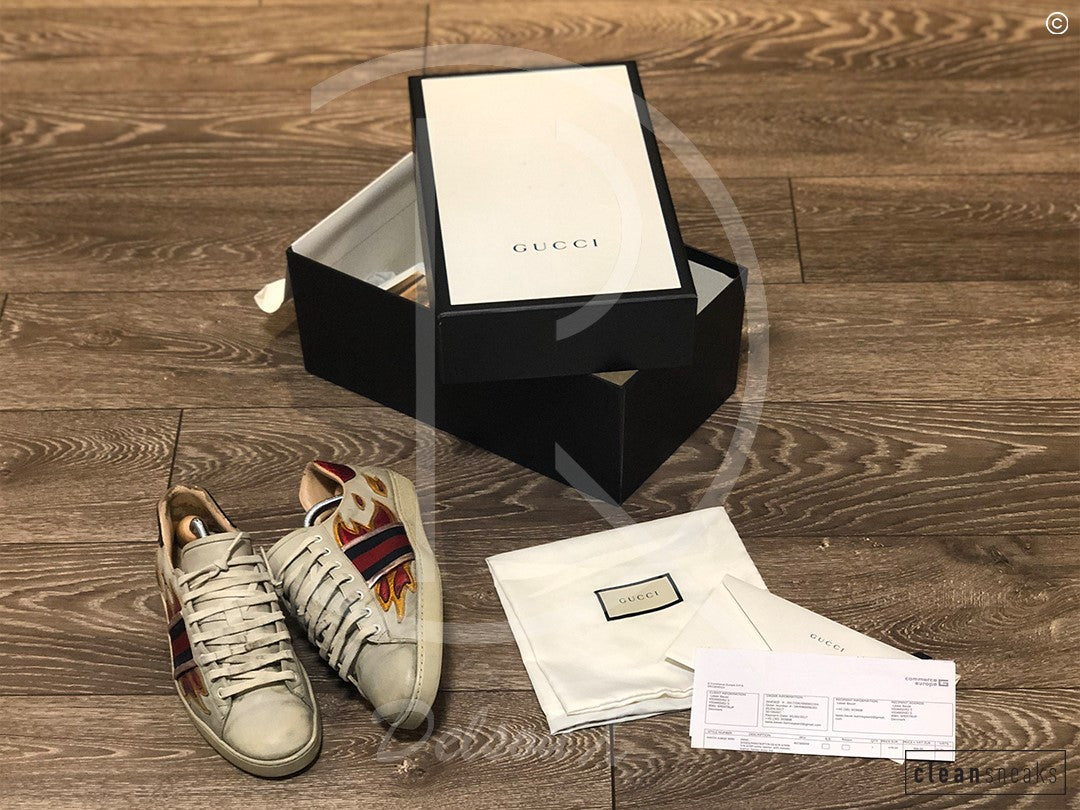 Gucci Ace “Flame” (G8.5 / 42.5) 👟