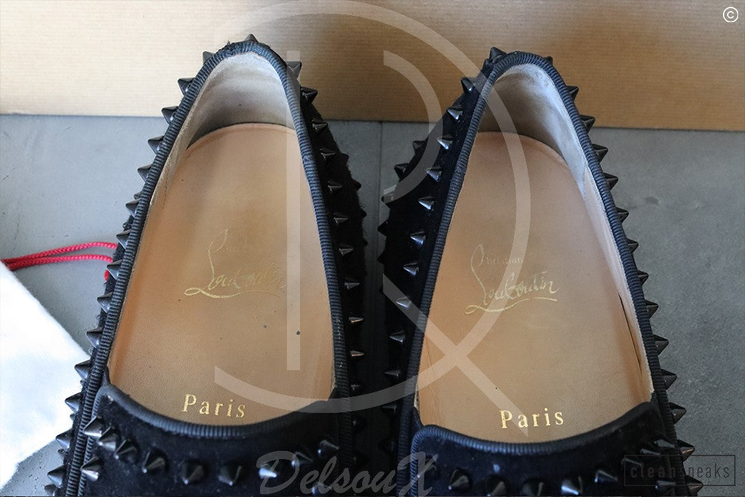 Chrsitian Louboutin 'Black Suede' Pik Boat (43) 🤯