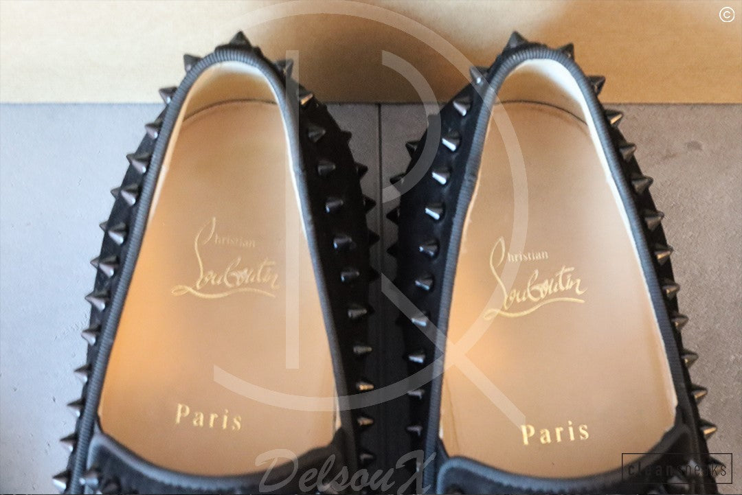 Christian Louboutin 'Black Suede' Pik Boat (43) 😁
