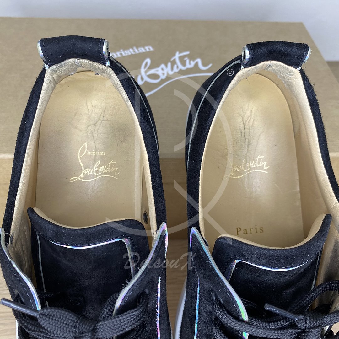 Christian Louboutin 'Black Mat' Junior Spikes (41.5) 💃🏽