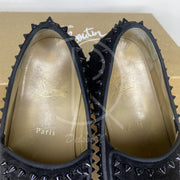 Christian Louboutin 'Black Suede' Pik Boat (41.5) ☀️