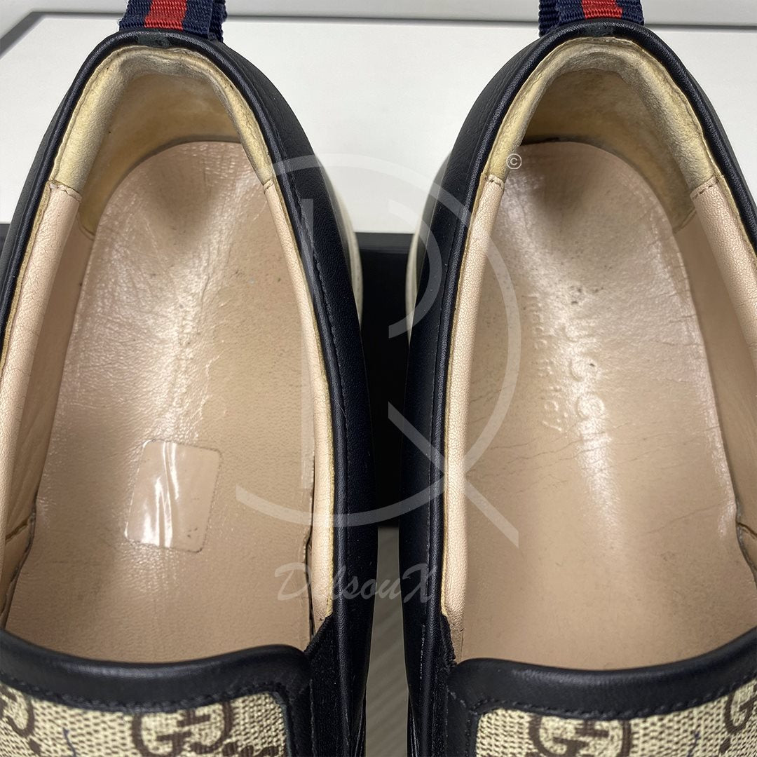 Gucci Herrre 'Kingsnake' GG Print Supreme Slip-Ons Sneaker (41.5) 🦍