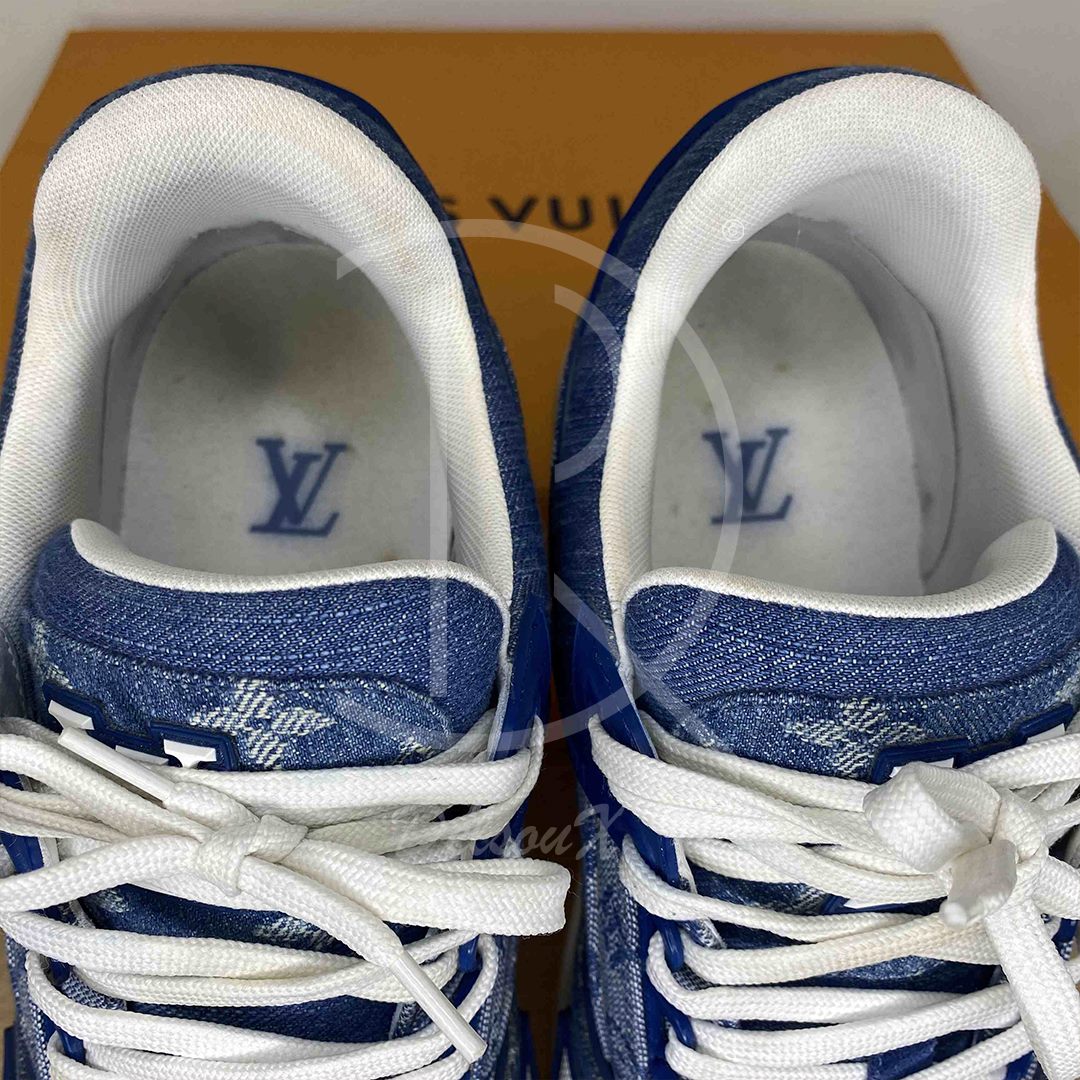 Louis Vuitton Trainer Sneaker 'Denim Monogram' (42.5) 👑