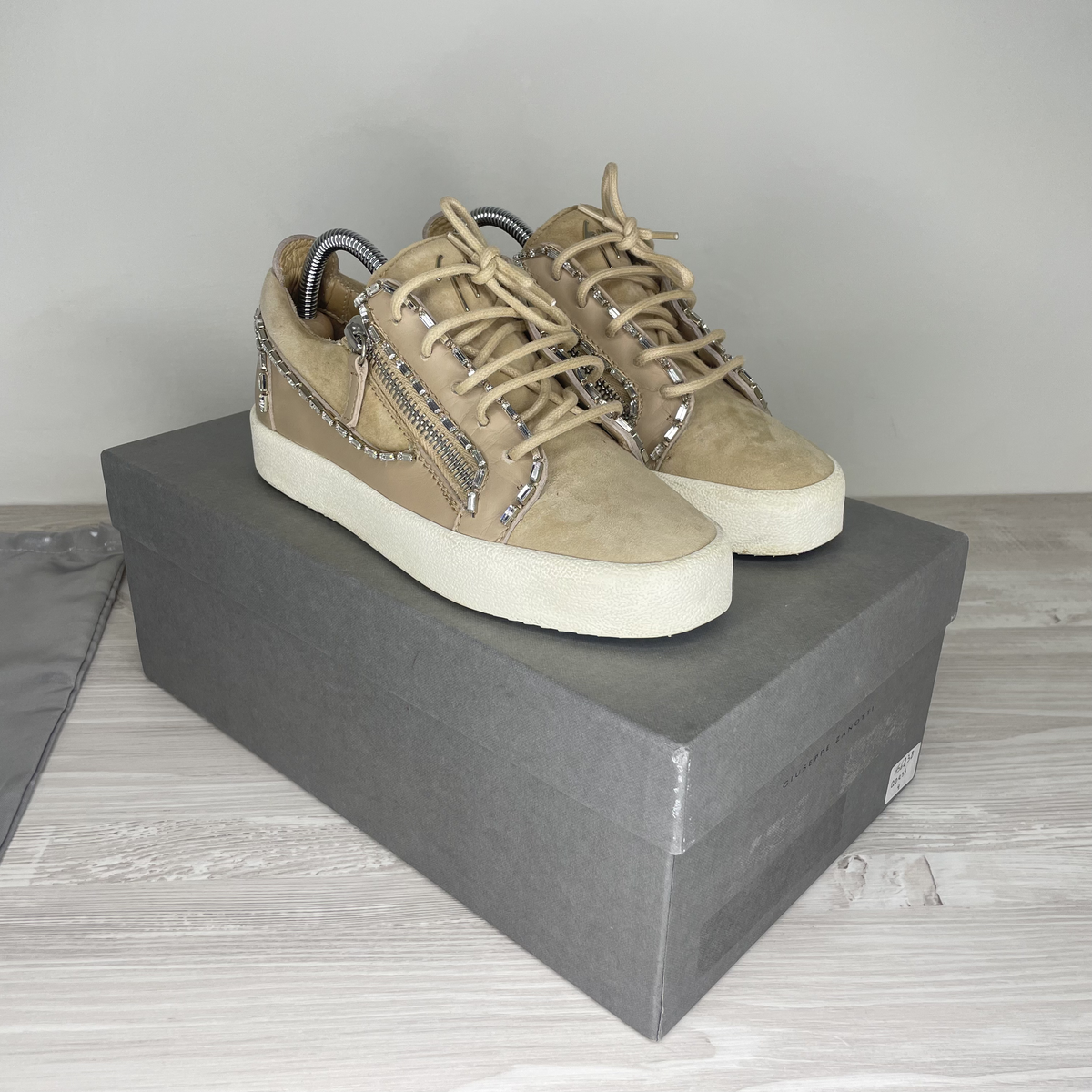 Giuseppe Zanotti Sneakers, 'Diamond Case' Frankie Women's (38) 🎉