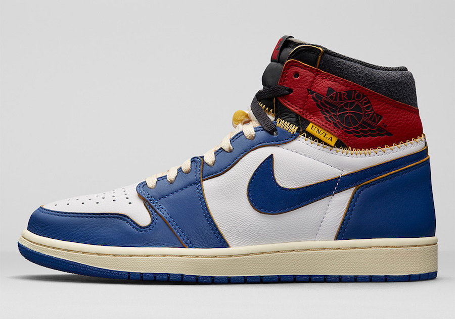 Nike Sneakers, Jordan 1 Retro High ‘Union Los Angeles Blue Toe’