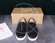 Christian Louboutin 'Black Suede' Pik Boat (43) 🤪