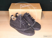 Christian Louboutin 'Black Suede' Junior Spikes (43.5) 🥷🏼