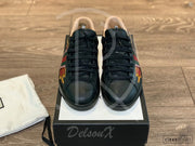 Gucci Ace ’Black Leather’ Flames (42.5) 🔥