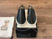 Gucci Black 'Signature' Slip-On (43) 🐿