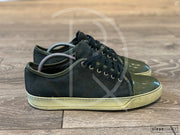 Lanvin 'Black Suede' Green Lak Toe (40)  💚