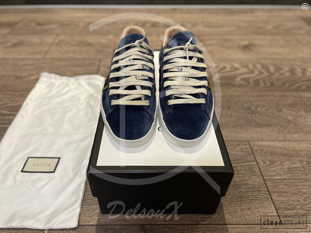 Gucci Ace ’Blue Velvet’ (40.5) 🚙