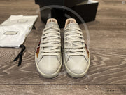 Gucci Ace 'Flames' Beige Leather (45) 🎇