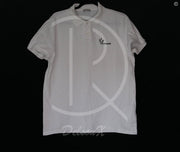 Moncler 'White Manica Corta' Maglia Polo (L) 😎