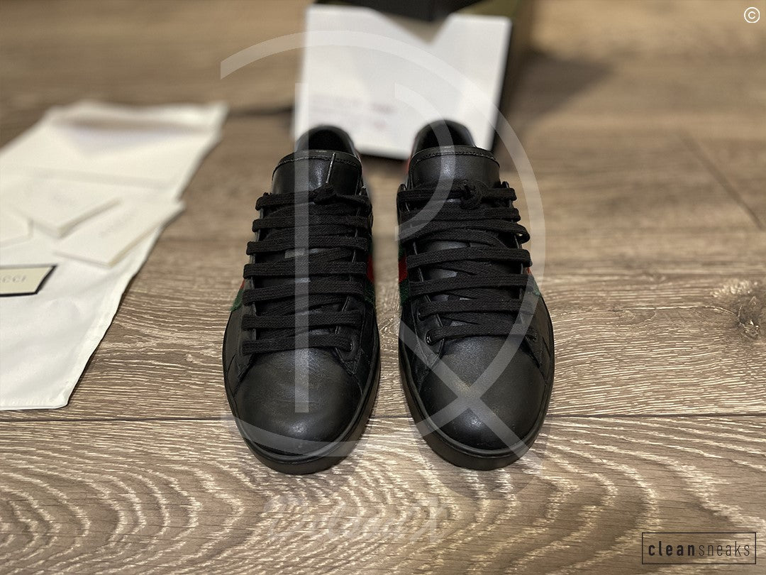 Gucci Ace 'Black Leather' Classic (41) 💼