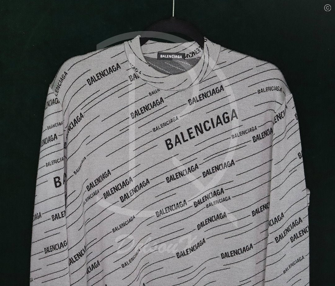 Balenciaga Logo Sweater ‘Grey’ (S) 🦭
