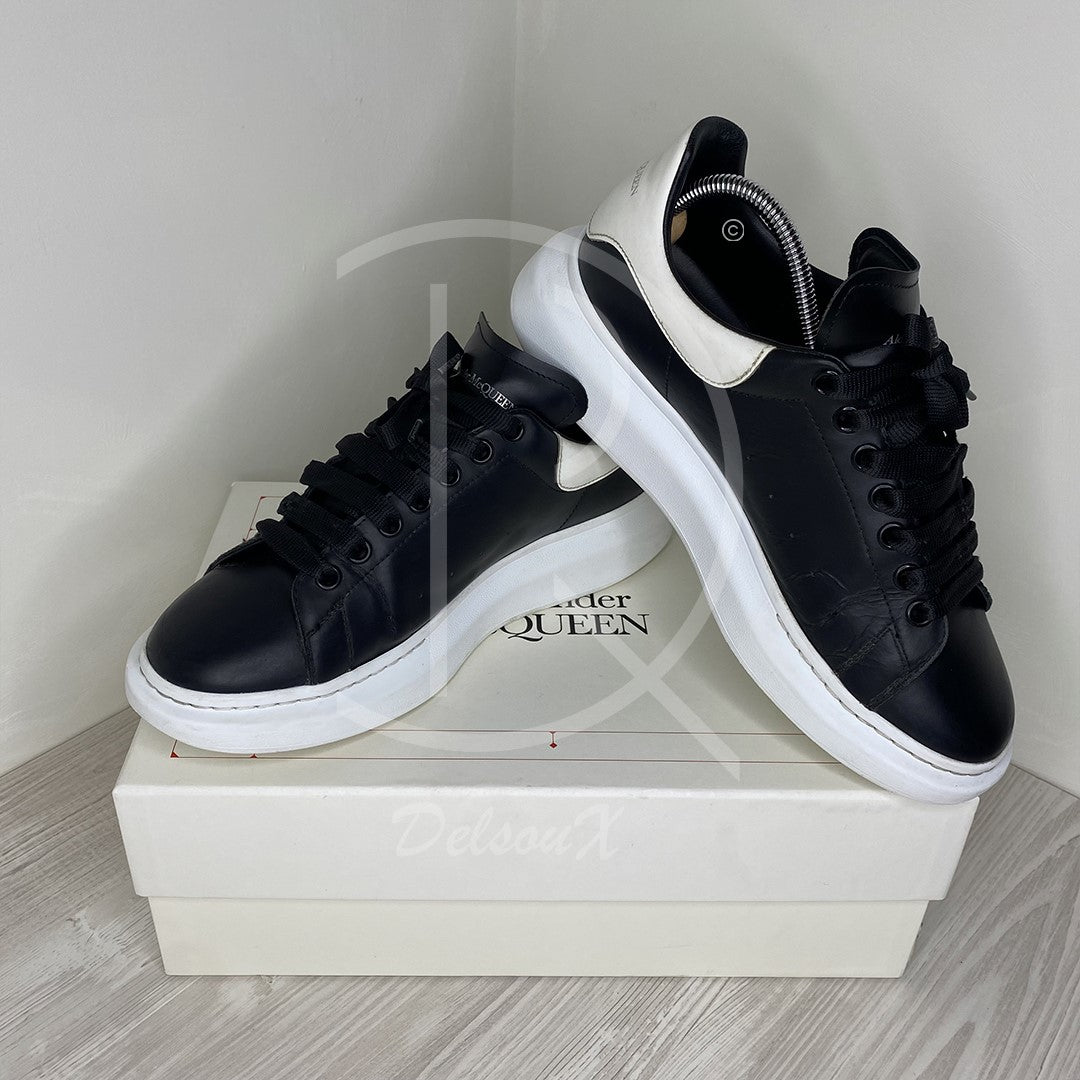 Alexander McQueen Herre 'Black Leather' Oversized (43) ♠️