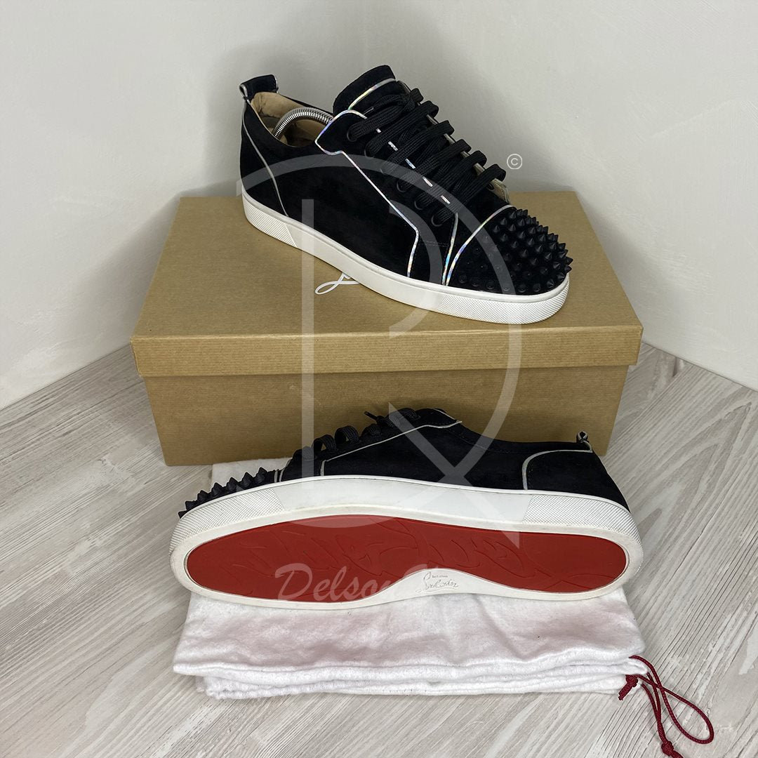 Christian Louboutin 'Black Mat' Junior Spikes Herre (44) 🧢
