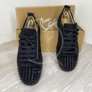 Christian Louboutin 'Black Suede' Junior Spikes (42) 🖲