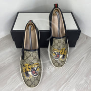 Gucci GG Supreme 'Tiger' Slips Ons Herre (42.5) 🛥
