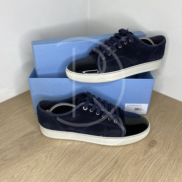 Lanvin Sneakers, 'Navy Suede' Lak Toe (44) 🥳