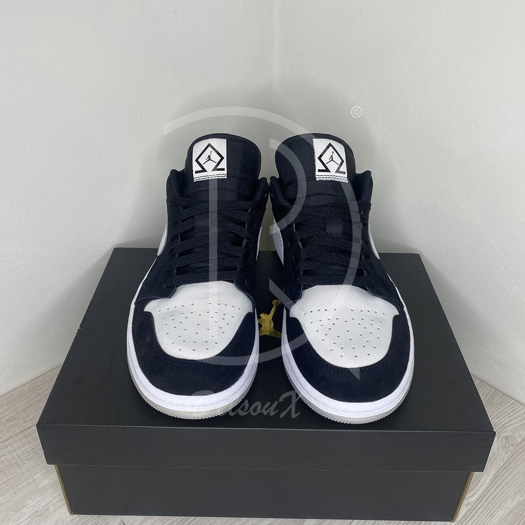 Nike Air Jordan 1 Herre Low 'Diamond Shorts' (42.5) 😎