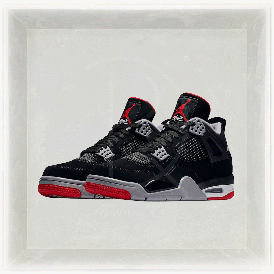 Nike Sneakers, Air Jordan 4 Retro 'Bred' (2019) 🍉