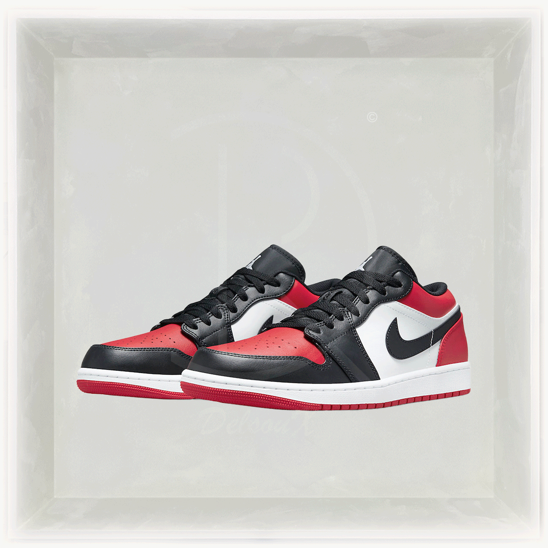 Nike Sneakers, Jordan 1 Low 'Bred Toe' 🏃🏽‍♂️