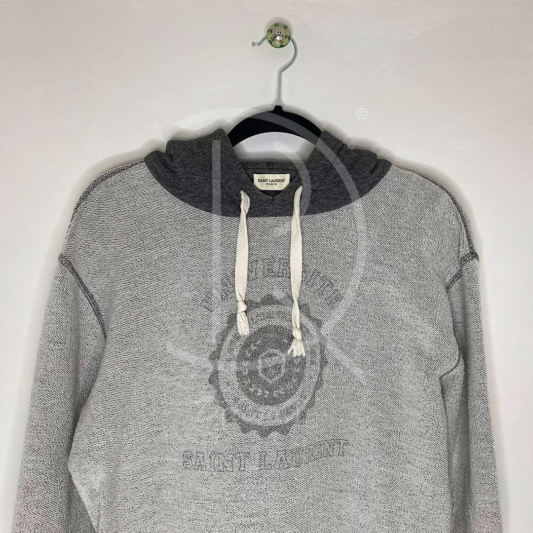 Saint Laurent Grey 'Université' Hoodie (L) ⚙️