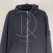 Stone Island Light Soft Shell-R Sort Herre Jakke (L) 🦍