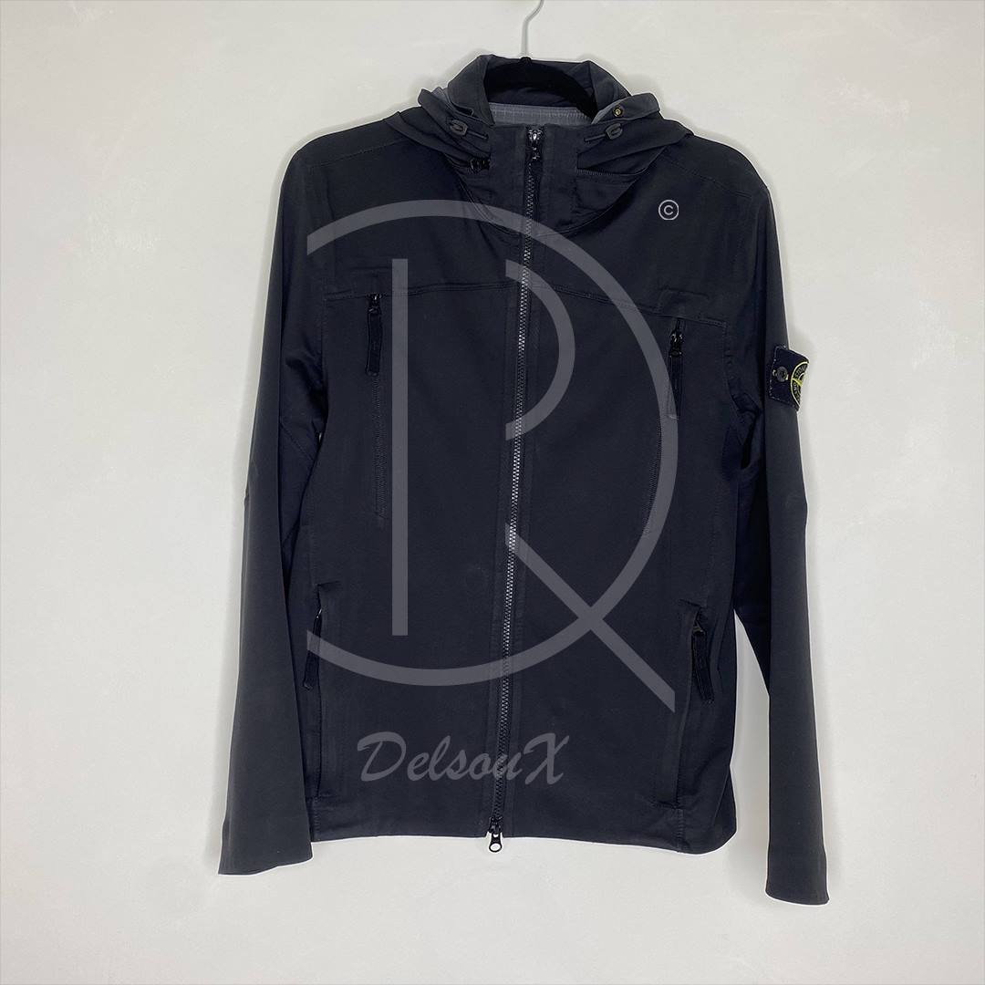 Stone Island Light Soft Shell SI Check Grid Vindjakke (S) 🛟