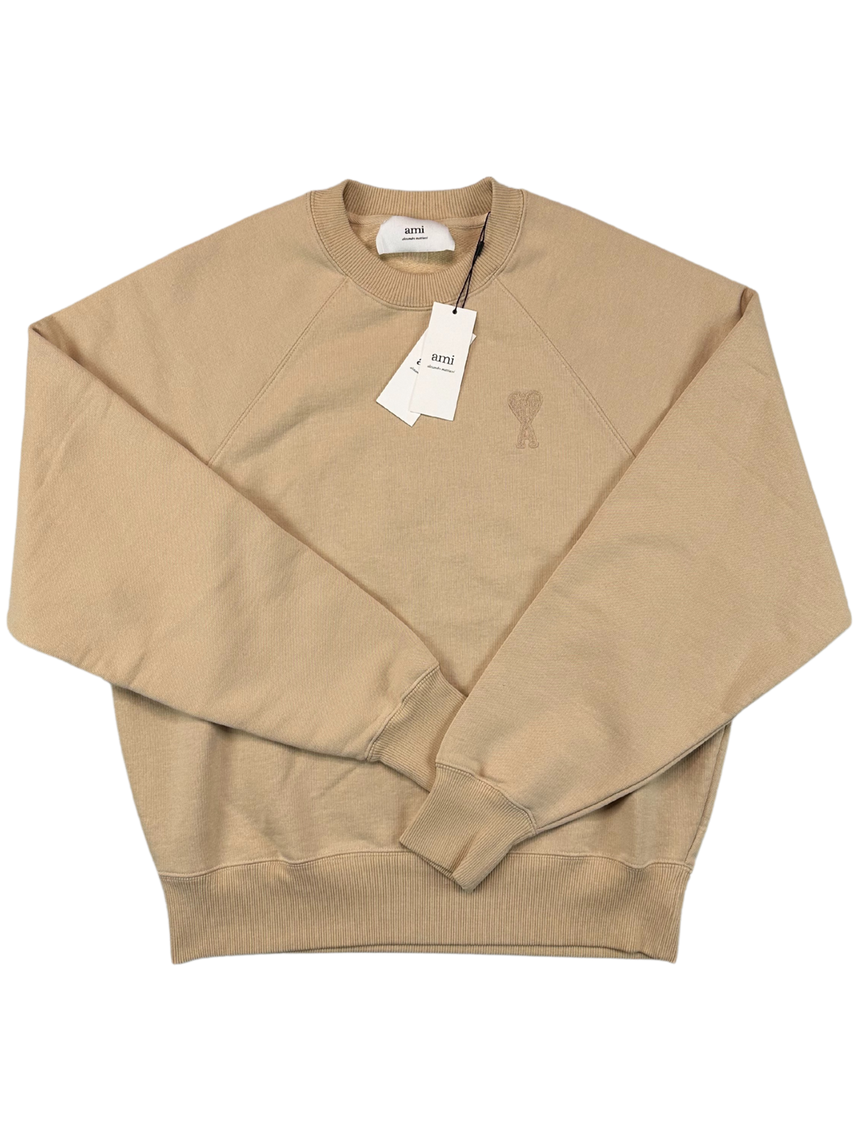 AMI Crewneck, Heart 'Beige' (Medium) 😁