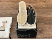 Gucci Black 'Signature' Slip-On (43) 🐿