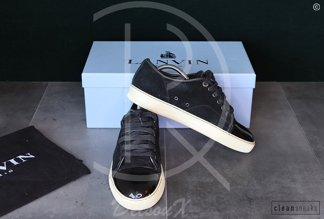 Lanvin 'Black Suede' Lak Toe (39) 👟
