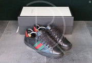 Gucci Ace ’Black Leather’ (41.5) 🐈‍⬛