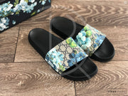 Gucci 'Blue Bloom' Flip Flops (G11 / EU 45) ☀️