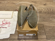 Christian Louboutin 'Poivre Vert Mat' Roller Boat (43.5) 🎢