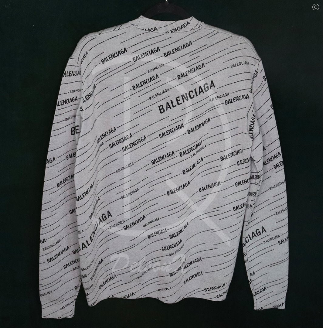 Balenciaga Logo Sweater ‘Grey’ (S) 🦭