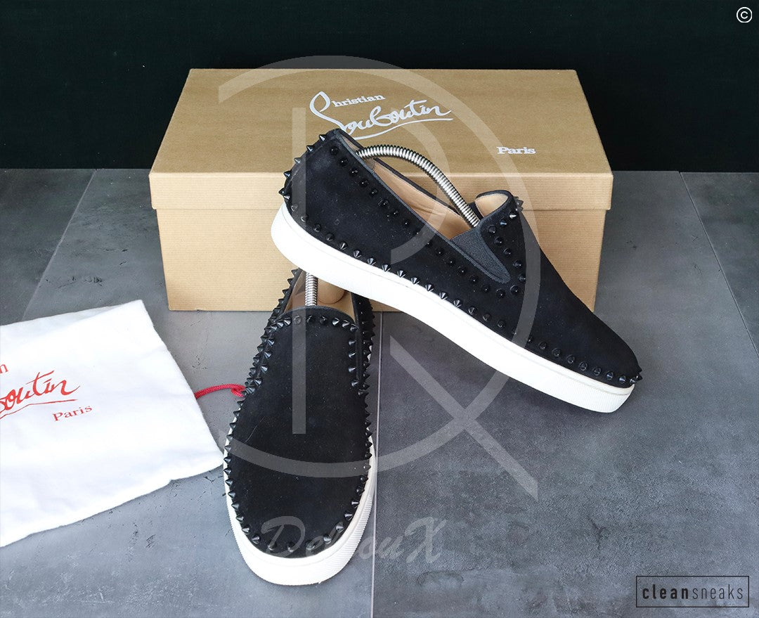 Chrsitian Louboutin 'Black Suede' Pik Boat (43) 🤯