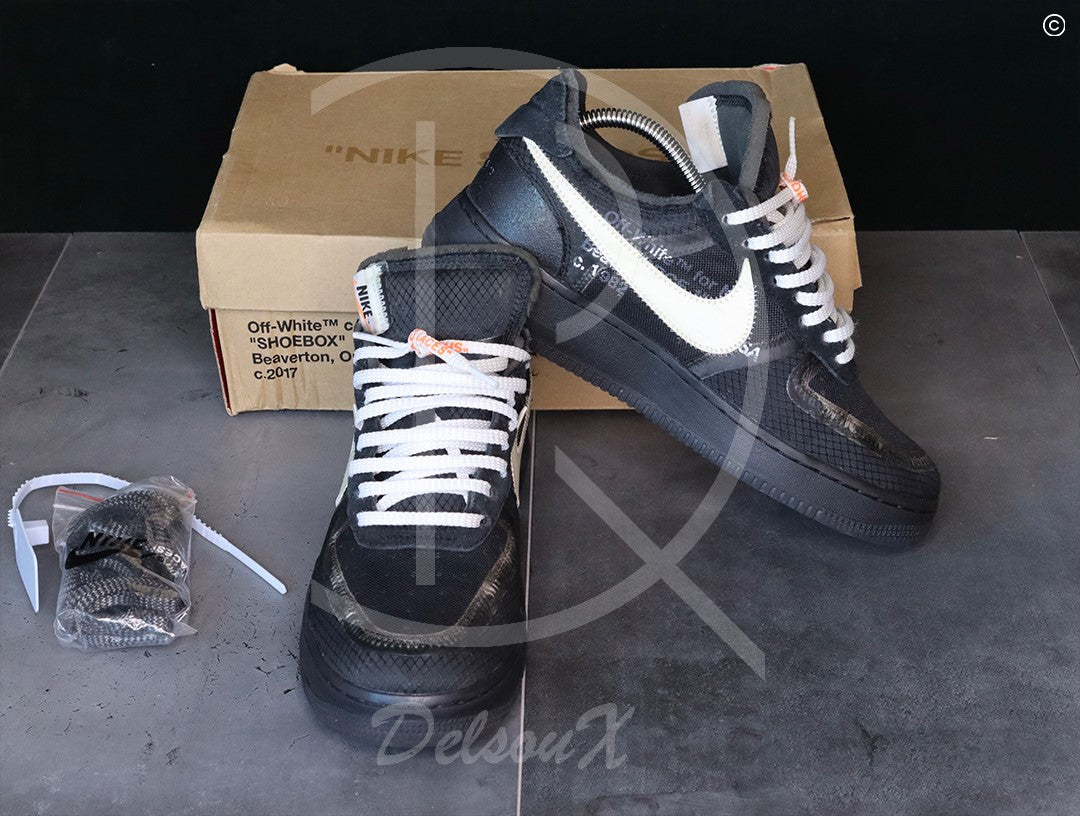 Nike Air Force 1 Low Off-White Black/White (41) ♣️ DelsouX