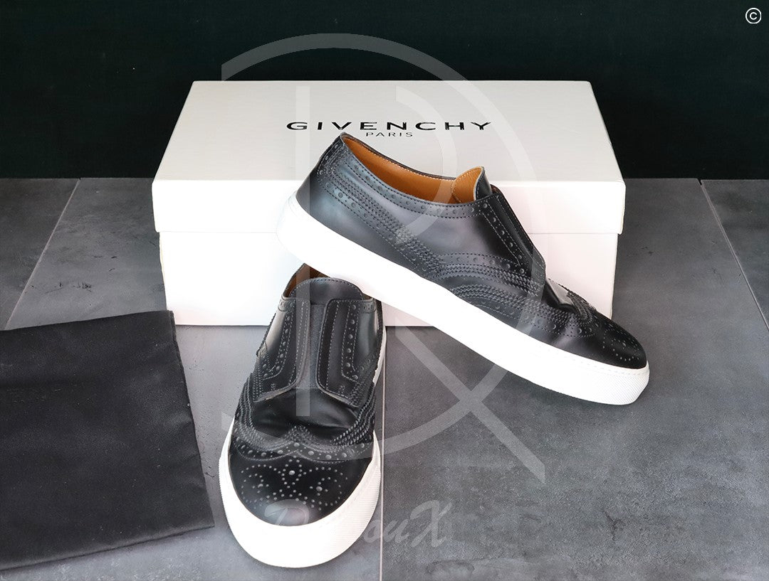 Givenchy 'Black Leather' Skate Brougue (41) 💂🏽‍♂️