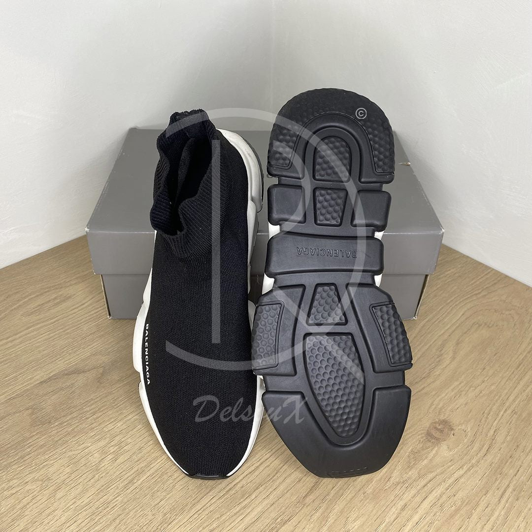 Balenciaga Speed Tranies 'Black & White' (42) 🏃🏽‍♂️