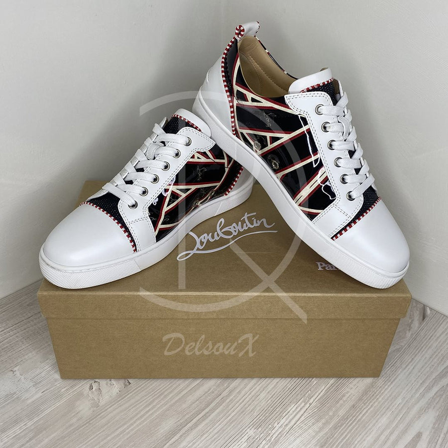 Christian Louboutin 'Louis Junior Orlato' sneakers in leather with logo print (42.5) 🥶
