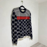 Gucci GG Stripe Sweatshirt Herre (S) 🌹