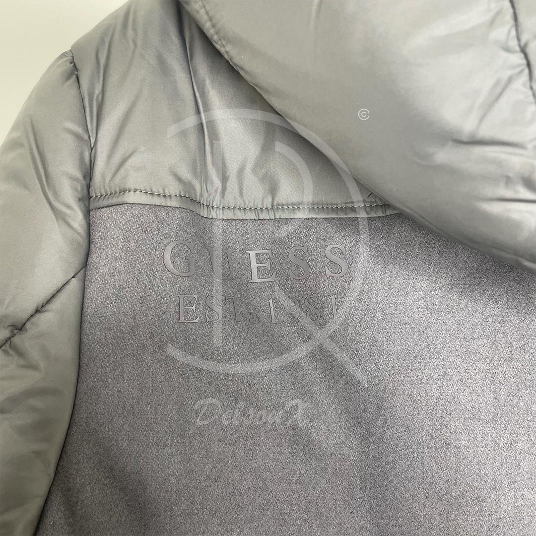 Guess Hooded Puffa Grey Jackets ☃️