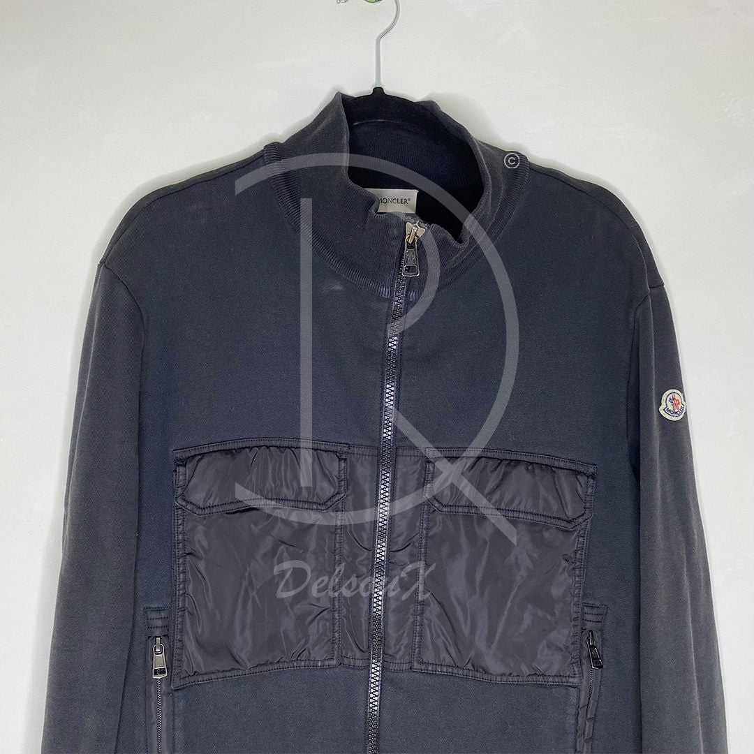 Moncler Black 'Maglia' Cardigan (L) 🏴