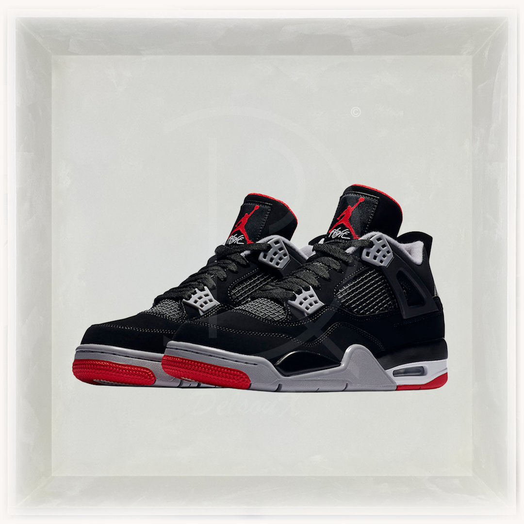 Nike Sneakers, Air Jordan 4 Retro 'Bred' (2019) 🍉