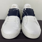 Valentino Garvani 'Navy Stripe' Calfskin Open Herre Sneakers (43) 🏎