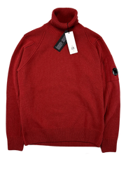 C.P. Company TurtleNeck, Herre Lambswool 'Rød' (Large / 50)