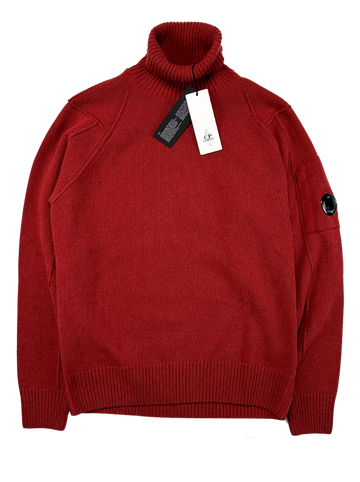 C.P. Company TurtleNeck, Herre Lambswool 'Rød' (Large / 50)